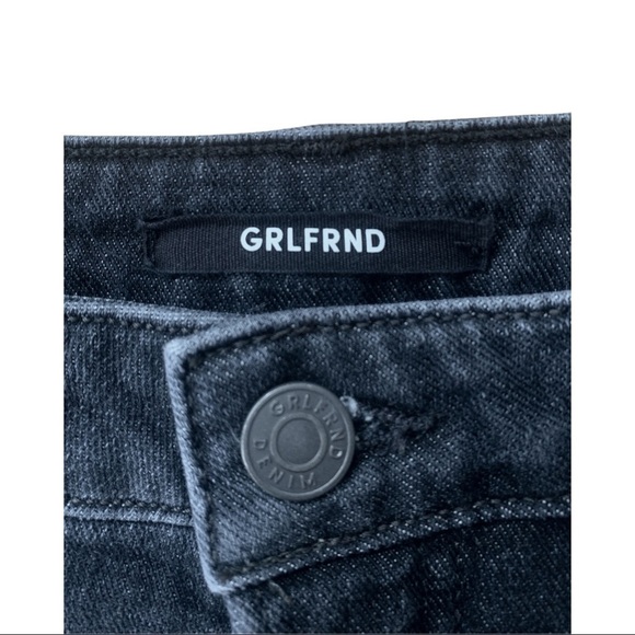 GRLFND Kiara Get Lost Tomboy Jeans High Rise Button Fly Slim Skinny Denim - Picture 9 of 12